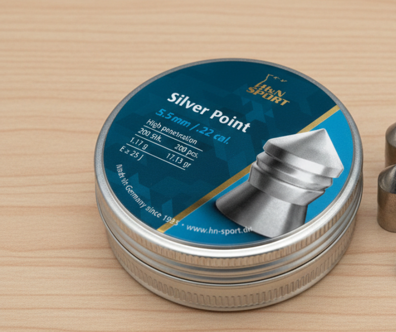 H&N Silver Point 5.5mm High‑Accuracy Practice Pellets | Target Sports